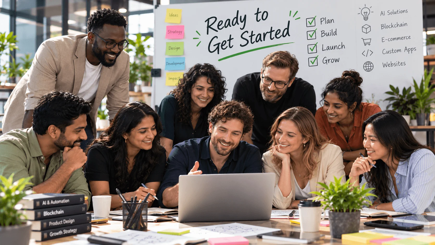 Team ready to get started on your project